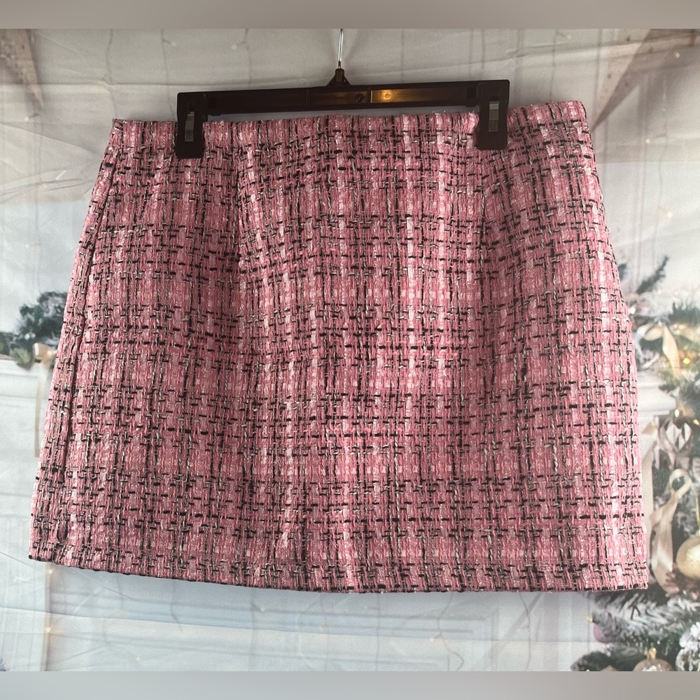 (I) (I) (I)  Size:XL Women Mini Skirt Multi Color Tweed